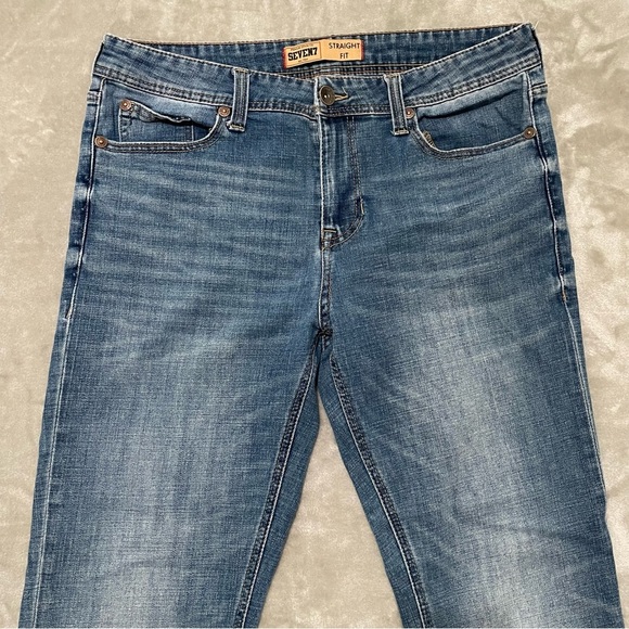 Seven7 Straight Jeans Medium Wash Size 34 x 30 - Picture 2 of 9